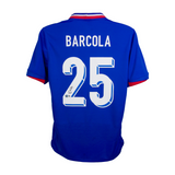 Bradley Barcola Signed France FC Home Soccer Jersey #25 with Beckett Witness