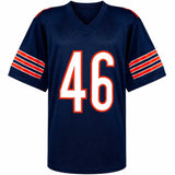 Doug Plank Signed Navy Custom Football Jersey w/46 Defense - (SCHWARTZ COA)