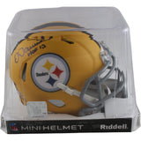 Dermontti Dawson Signed Pittsburgh Steelers 25 Alt Mini Helmet HOF Beckett 54275