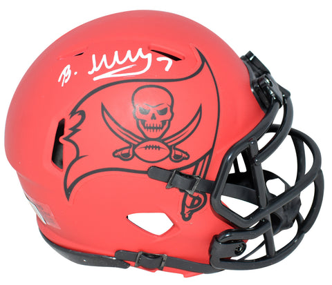 BUCKY IRVING SIGNED TAMPA BAY BUCCANEERS RAVE SPEED MINI HELMET BECKETT