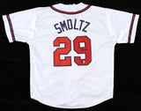 John Smoltz Signed Atlanta Braves Jersey (Beckett) 1995 World Series Champions