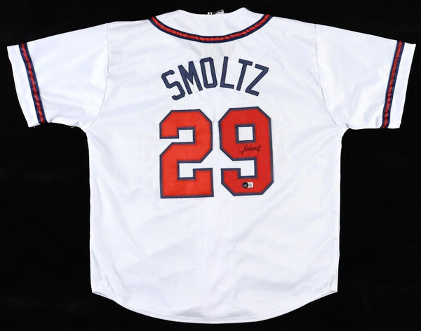 John Smoltz Signed Atlanta Braves Jersey (Beckett) 1995 World Series Champions