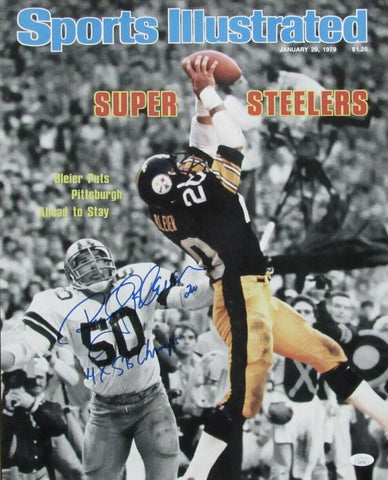 Rocky Bleier Autographed/Inscr 16x20 Sports Illustrated Photo Steelers JSA