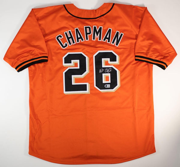 Matt Chapman Signed San Francisco Giants Jersey (Beckett) 5xGold Glove/3rd base