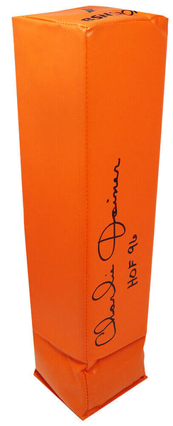 Charlie Joiner (CHARGERS) Signed Orange Endzone Football Pylon w/HOF'96 (SS COA)