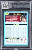 Avalanche Rob Blake Signed 2001 O-Pee-Chee #71 Card Auto Graded 10! BAS Slabbed
