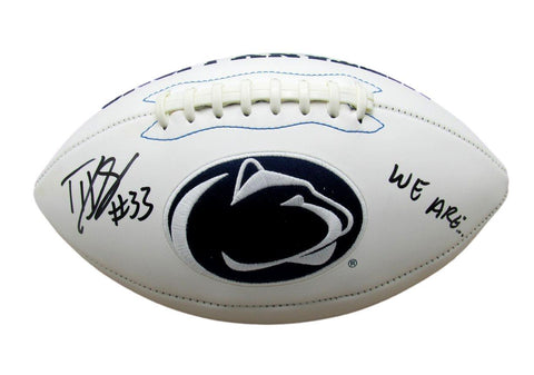 Dani Dennis-Sutton Autographed/Inscribed Penn State/PSU Logo Football JSA 195343