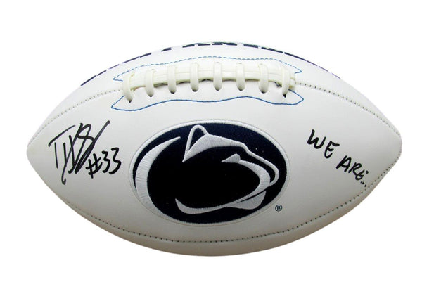 Dani Dennis-Sutton Autographed/Inscribed Penn State/PSU Logo Football JSA 195343