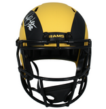 Marshall Faulk Autographed Los Angeles Rams RAVE Full Size Speed Helmet Beckett