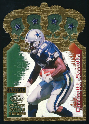 1999 Crown Royale Emmitt Smith Gold Crown 462/976 Jumbo #3 Dallas Cowboys