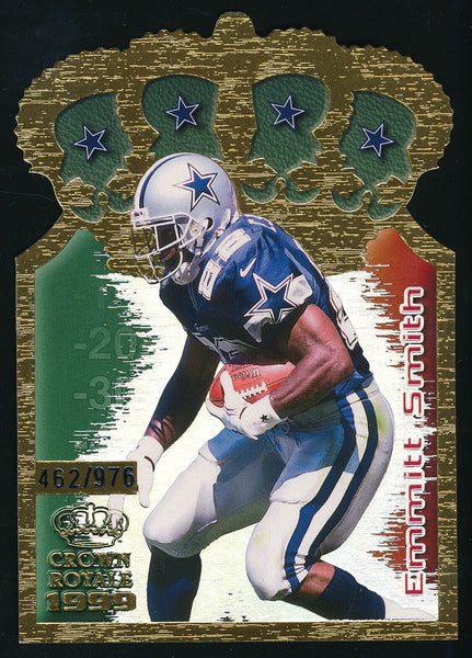 1999 Crown Royale Emmitt Smith Gold Crown 462/976 Jumbo #3 Dallas Cowboys