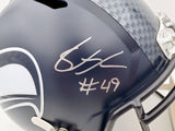 SHAQUEM GRIFFIN AUTOGRAPHED SEAHAWKS FULL SIZE HELMET IN SILVER MCS HOLO 134360