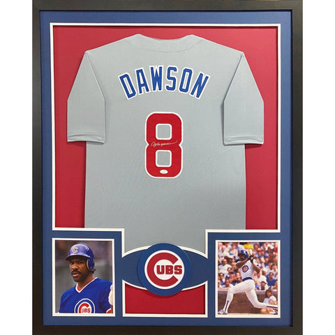 Andre Dawson Autographed Signed Framed Chicago Cubs Jersey JSA