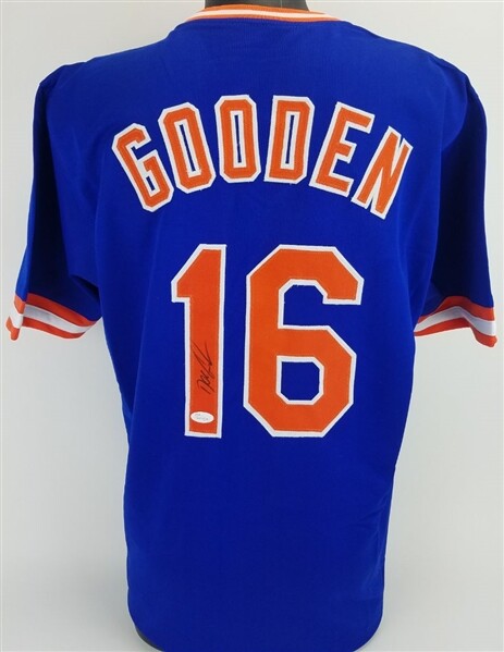 Dwight Doc Gooden Signed New York Mets Jersey (JSA COA) 1986 World Series Champs