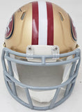 FRANK GORE AUTOGRAPHED 49ERS GOLD SPEED MINI HELMET BECKETT WITNESS 221166