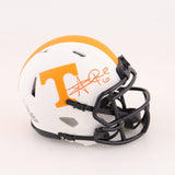 Alvin Kamara Signed Tennessee Volunteers Mini-Helmet (Beckett) Saints Running Bk
