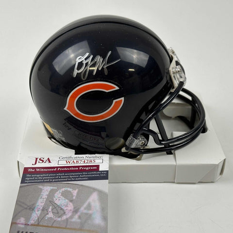 Autographed/Signed DJ D.J. Moore Chicago Bears Mini Football Helmet JSA COA