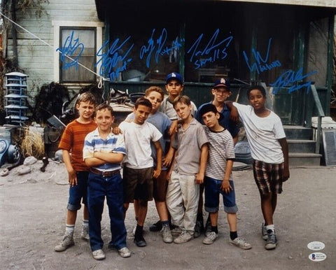 Signed 16x20 Photo by 6 Cast Members / 1993 Hit Film The Sandlot (Beckett & JSA)