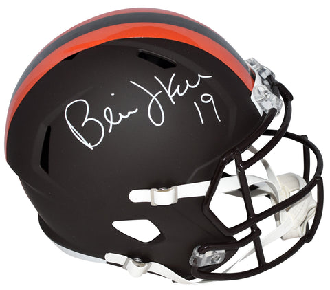 BERNIE KOSAR SIGNED CLEVELAND BROWNS 2025 ALT FULL SIZE SPEED HELMET BECKETT
