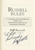 Bill Russell Boston Celtics Signed Russell Rule Hardcover Book JSA