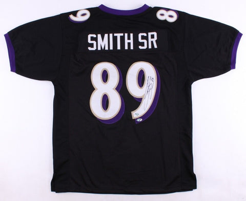 Steve Smith Sr. Signed Baltimore Ravens Jersey (Smith Holo) 5xPro Bowl W.R.
