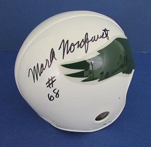 Mark Nordquist Philadelphia Eagles Signed Throwback Mini Helmet 121932