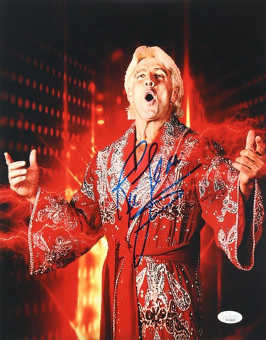 Ric Flair Signed WWE 16x20 Photo (JSA COA) 8xWCW World Heavyweight Champion