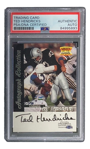 Ted Hendricks Signed 1999 Fleer Sports Illustrated Trading Card PSA/DNA