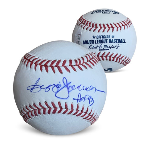 Reggie Jackson Autographed MLB Signed Baseball Hall of Fame HOF 1993 JSA Bleed