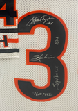 Walter Payton Autographed & Inscribed Career Achievements Framed Jersey WPF COA