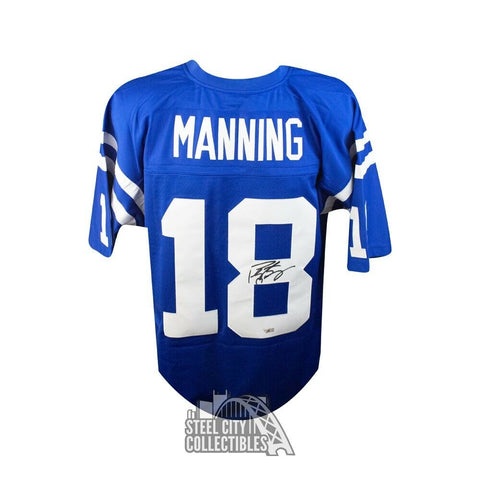 Peyton Manning Autographed Colts Mitchell & Ness Football Jersey - Fanatics