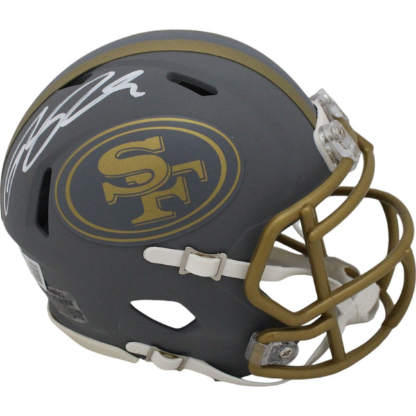 Ricky Pearsall Autographed San Francisco 49ers Slate Mini Helmet Beckett 48048