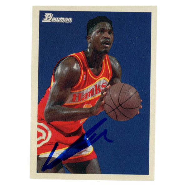 Dominique Wilkins Autographed 2009 Bowman #81 Trading Card Beckett 54106