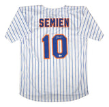 Marcus Semien New York Signed White Baseball Jersey BAS