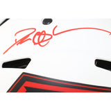 Deion Sanders Autographed Atlanta Falcons Pro Lunar Helmet Beckett Witness 51727