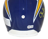Chargers Triplets Signed San Diego Chargers Authentic Helmet w/HOF BAS 39859