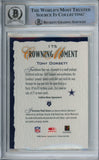 Tony Dorsett Autographed 2002 Gridiron Kings #175 Trading Card BAS 10 Slab 38654
