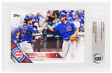 Travis Wood Signed Cubs 2016 Topps Baseball Card #507A - (Beckett Encapsulated)