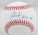 Nolan Ryan Autographed Rawlings OML Baseball w/ HOF - PSA *Blue