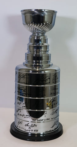 Colorado Avalanche 2022 Stanley Cup Champions Autographed Trophy 18x Signatures