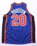 Allan Houston Signed Knicks Jersey (Beckett) New York Shooting Guard 1996-2005