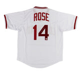 Pete Rose Signed Cincinnati Custom White Jersey