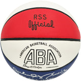 JULIUS DR. J ERVING AUTOGRAPHED ABA BASKETBALL 76ERS 3X ABA MVP BECKETT 230289