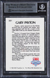 Sonics Gary Payton Authentic Signed 1990 Hoops #391 Rookie Card BAS Slabbed