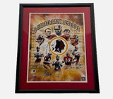 Washington NFL QB Legends Framed 16x20 w/ Five Auttographs/Inscriptions JSA COA