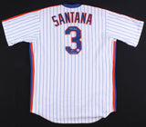 Rafael Santana Signed Mets Jersey Inscribed "1986 WS Champs" (Diamond Legends)