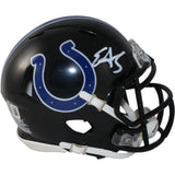 Edgerrin James Autographed Indianapolis Colts 23 Alt Mini Helmet Beckett W 54752