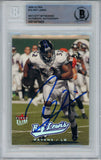 Ray Lewis Autographed 2005 Ultra #15 Trading Card Beckett Slab 43365