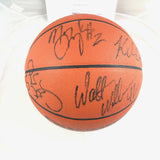 2000-2001 Houston Rockets Team Signed Basketball PSA/DNA Olajuwon