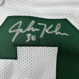 Framed Autographed/Signed John Kuhn 33x42 Green Bay White Jersey PSA/DNA COA